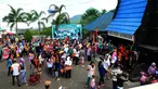 Wisatawan lokal memadati objek wisata Baturraden, Purbalingga, Jawa Tengah, (31/7/2014). (Liputan6.com/Andrian M Tunay)