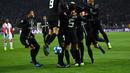 Kegemilang PSG tergambar dari pencapaian rataan tiga gol per pertandingan. Kini mereka unggul 10 poin dari peringkat dua klasemen Ligue 1 ,Lille. (AFP/Anrej Isakovic)
