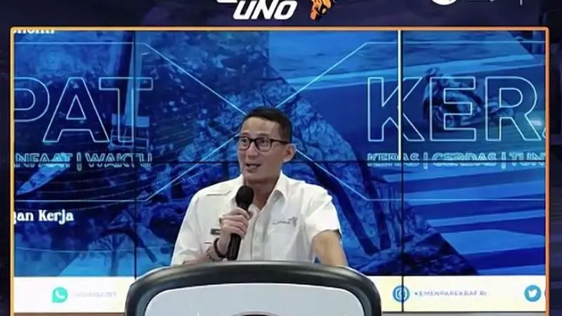 Menparekraf Sandiaga Uno di The Weekly Brief with Sandi Uno, Senin, 9 Oktober 2023