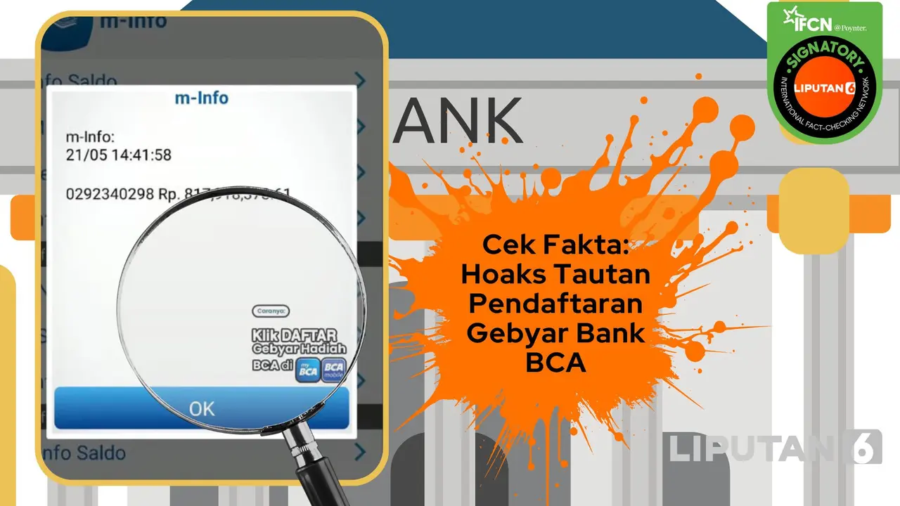 Cek fakta tautan pendaftaran gebyar BCA 2025