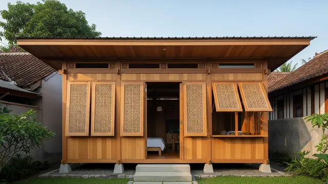 Gambar Rumah Minimalis dari Kayu Desain Sirkulasi Optimal