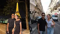 Potret liburan Azriel Hermansyah dan Sarah Menzel di Paris (sumber: Instagram/azriel_hermansyah)