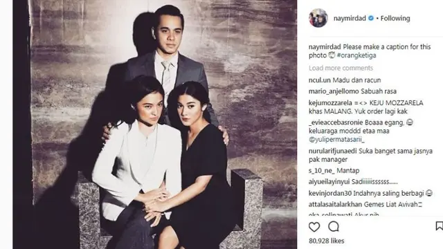 Naysilla Mirdad bersama Marshanda dan Rionaldo Stokhorst (Instagram)