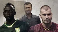 Makan Konate, Miljan Radovic dan Wiljan Pluim. (Bola.com/Dody Iryawan)