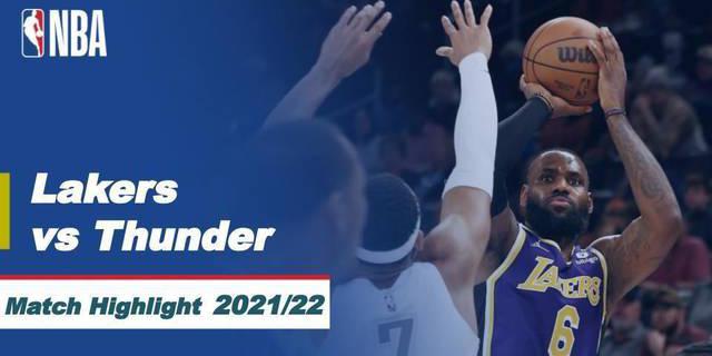VIDEO: Highlights NBA, LA Lakers Menang Telak Atas Oklahoma City Thunder 116-95