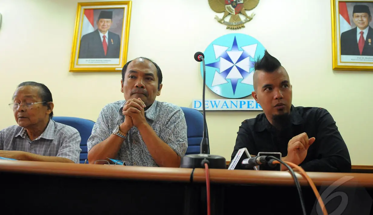 Dhani sangat menyayangkan sejumlah media besar justru mengutip sumber yang salah, Jakarta Pusat, Senin (21/7/2017) (Liputan6.com/Faisal R Syam)
