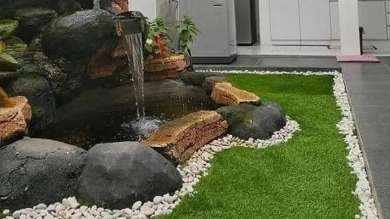 Model Kolam Ikan Minimalis di Area Dapur yang Bikin Rumah Adem dan Asri