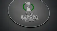 Logo&nbsp;UEFA Europa Conference League. (OZAN KOSE / AFP)