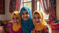 Baju Model Gamis Anak Perempuan (Sumber: Mata AI)