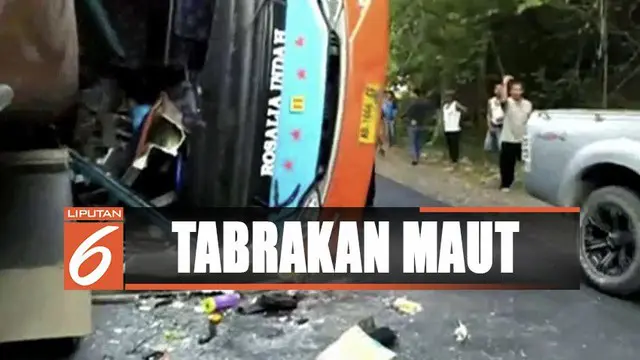 Begini Kronologi Kecelakan Bus Maut di Lampung yang Tewaskan 9 Penumpang