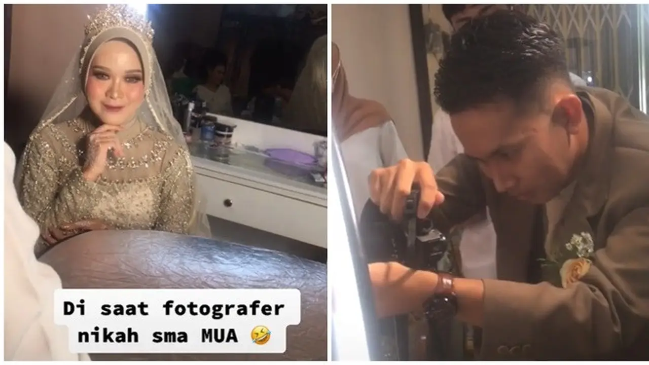 MUA Nikah dengan Fotografer, Momen Sebelum Pernikahan Pasangan Ini Curi Perhatian