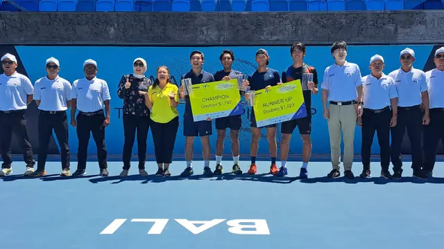 Ganda Indonesia Christhoper Rungkat/Muhamad Rifqi Juara Turnamen Tenis M-25 Seri 7