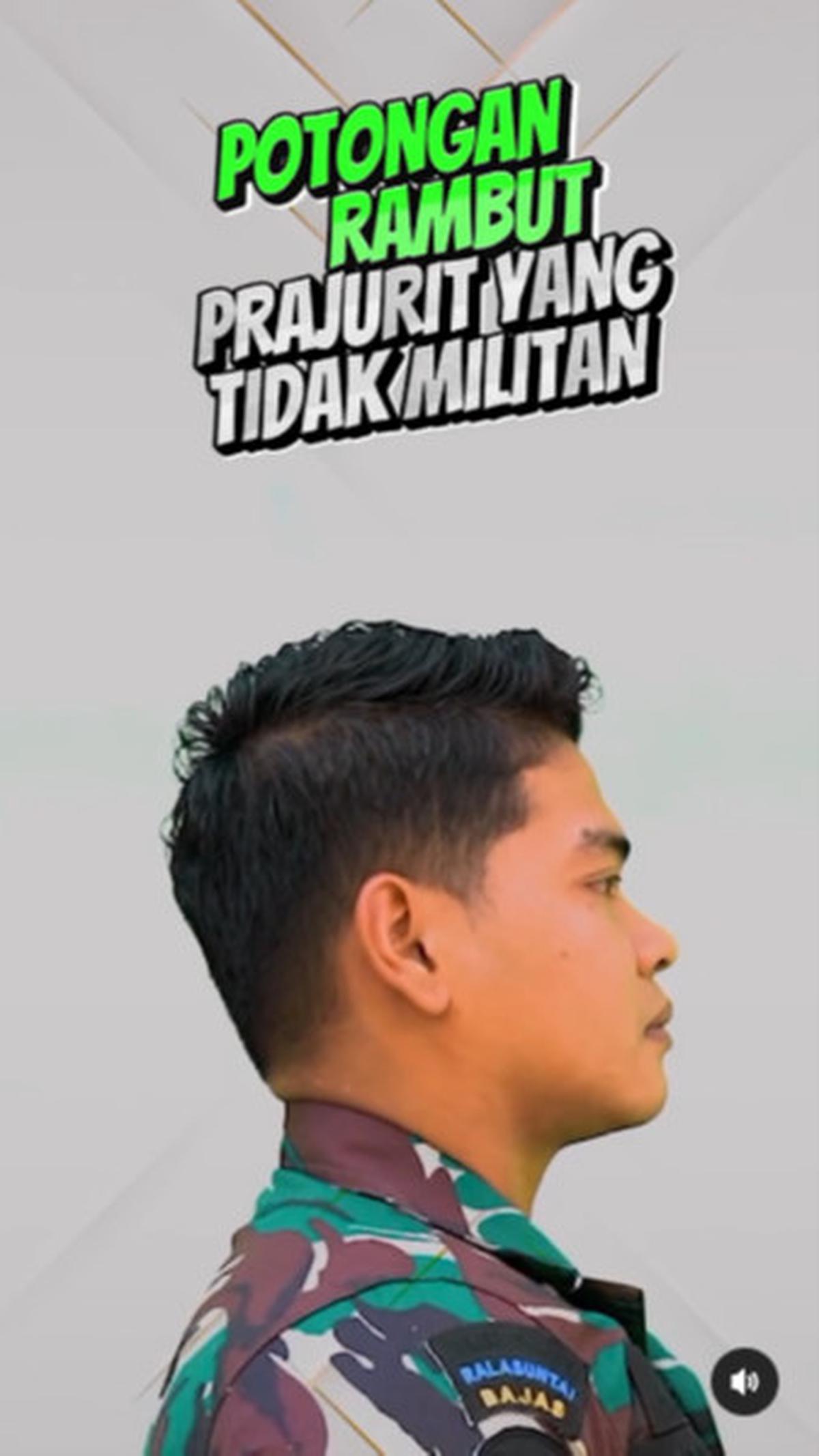 Potongan Rambut Prajurit TNI Militan Versi Kodam Siliwangi