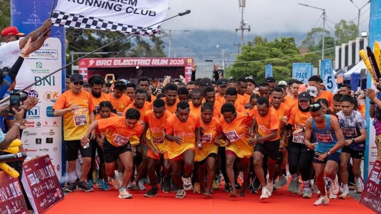 Pecahkan Rekor dengan 351 Peserta, Pemkab Jayawijaya Apresiasi Lomba Lari BRC Electric Run PLN