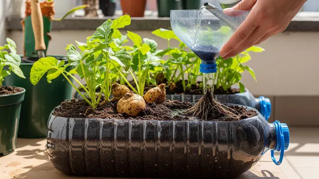 Cara Buat Kebun Umbi-Umbian di Galon Bekas/Gemini AI