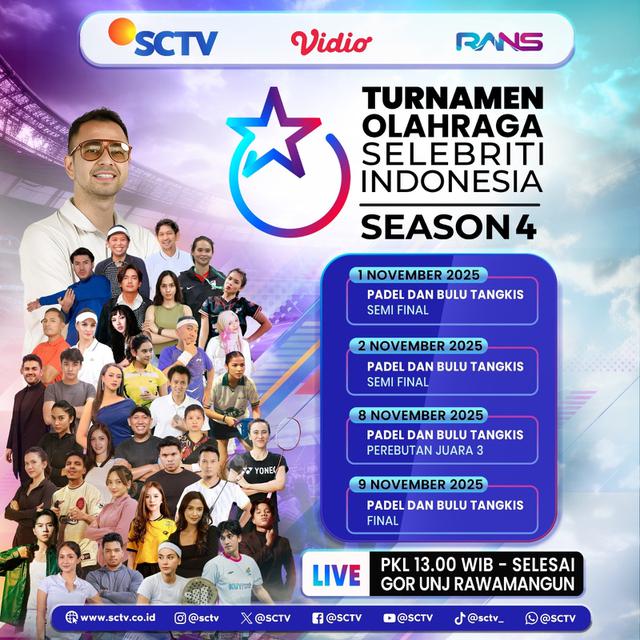 Turnamen Olahraga Selebriti Indonesia atau TOSI 4. (SCTV)