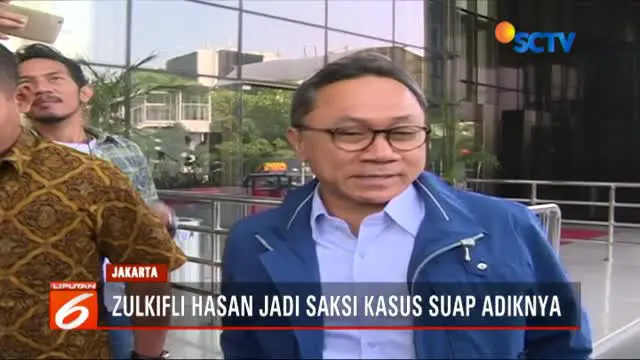 Zulkifli Hasan Jadi Saksi Kasus Suap Bupati Nonaktif Lampung Selatan