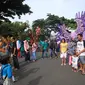 Suasana Car Free Day di Jalan Besar Ijen, Kota Malang, Jawa Timur (Liputan6.com/Zainul Arifin)