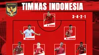 Timnas Indonesia - Starting XI maha dasyat Timnas Indonesia usai permak Vietnam (Bola.com/Adreanus Titus)