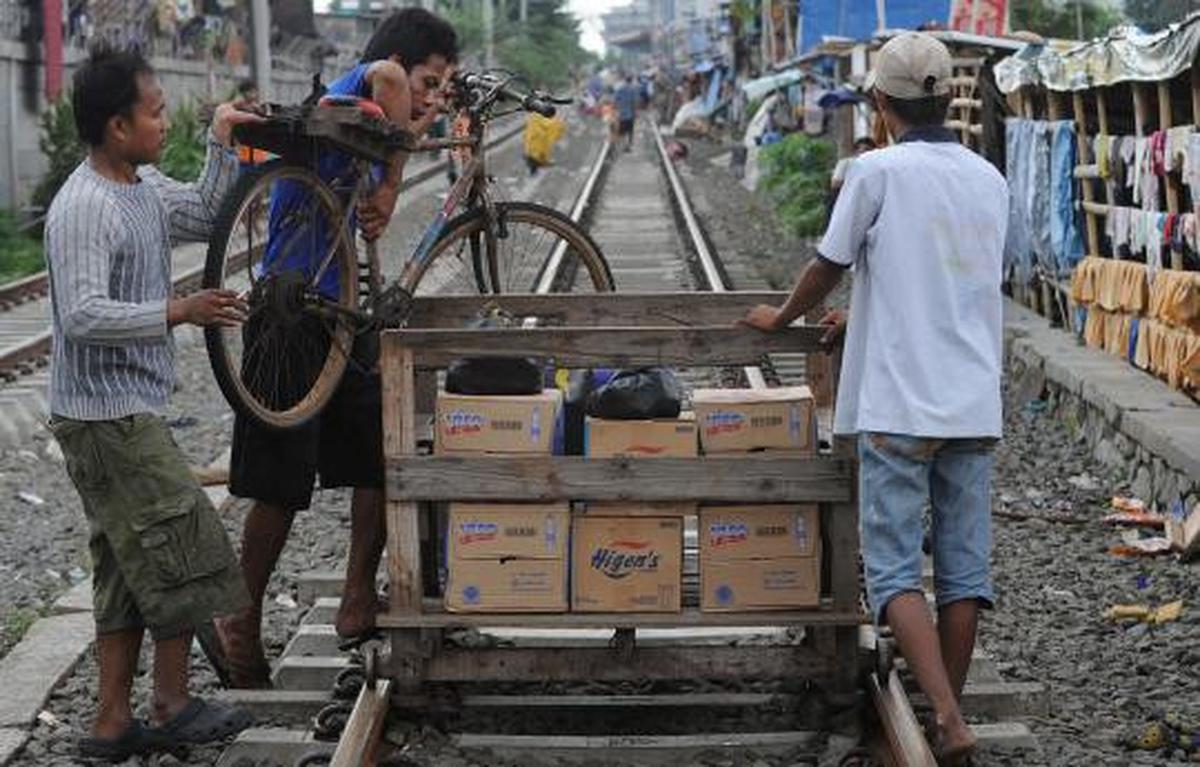 Ojek lori di Pademangan