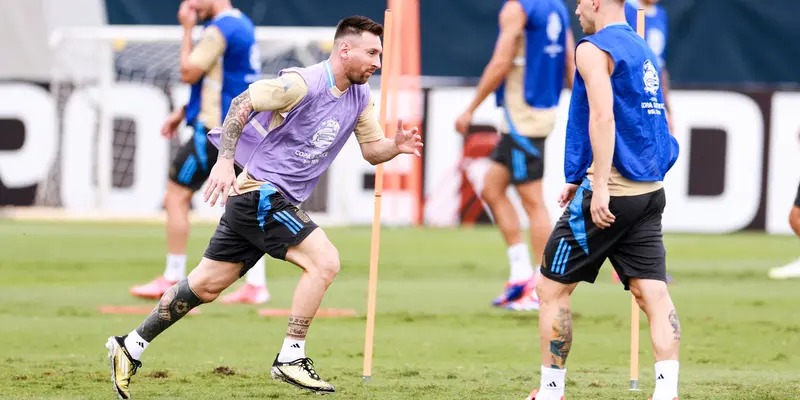 Latihan Argentina Jelang Final Copa America 2024