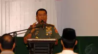 Panglima TNI Jenderal Moeldoko menyampaikan pidato saat acara deklarasi damai, di Balai Kartini, Jakarta, (20/7/14) (Liputan6.com/Miftahul Hayat)