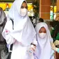 Ratusan siswa Madrasah Aliah Negeri (MAN) 1 Kota Gorontalo begitu antusias mengikuti vaksinasi Covid-19. Foto: Humas (Arfandi Ibrahim/Liputan6.com)
