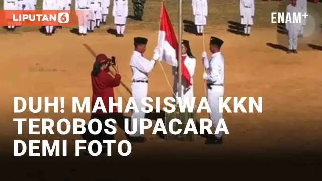 Media sosial diramaikan oleh momen tidak biasa saat upacara HUT RI di Toraja, Sulawesi Selatan. Seorang mahasiswa KKN tiba-tiba berjalan ke tengah lapangan saat upacara berlangsung. Ia hendak mendokumentasikan saat pengibaran bendera, namun dari jara...