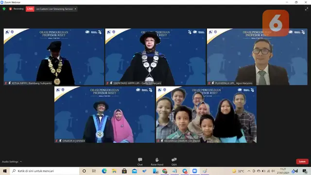 Pengukuhan Profesor Riset LIPI