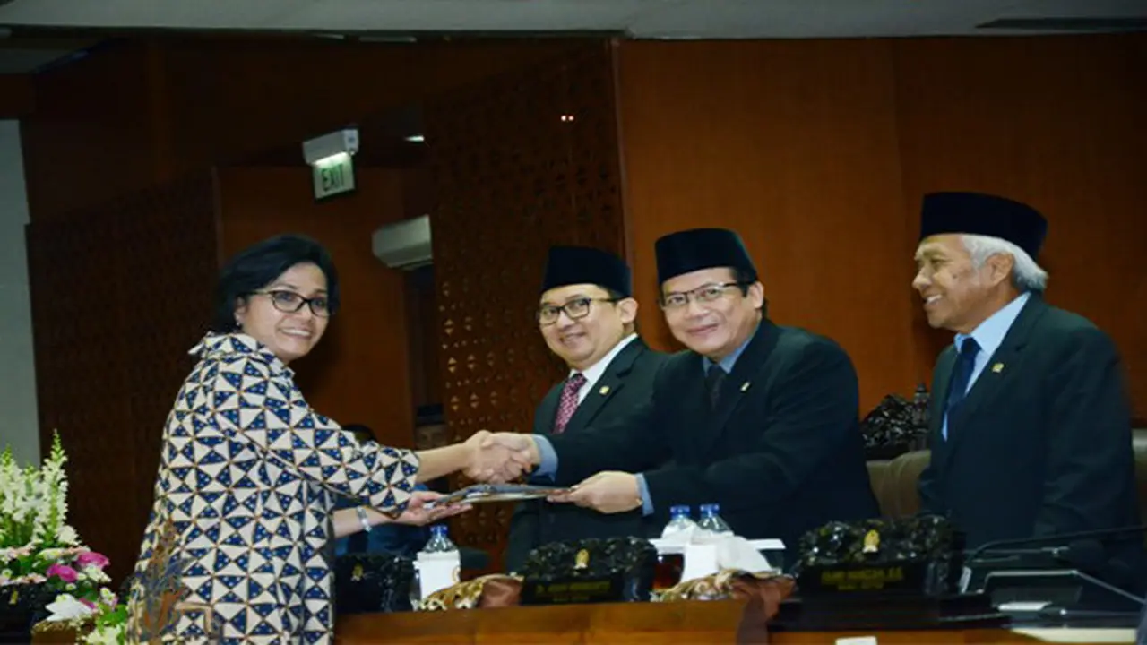 Pimpinan DPR RI dan Menteri Keuangan