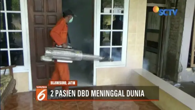Dinas Kesehatan Bojonegoro, Jawa Timur, antisipasi Demam Berdarah Dengue dengan lakukan pengasapan di sejumlah wilayah.