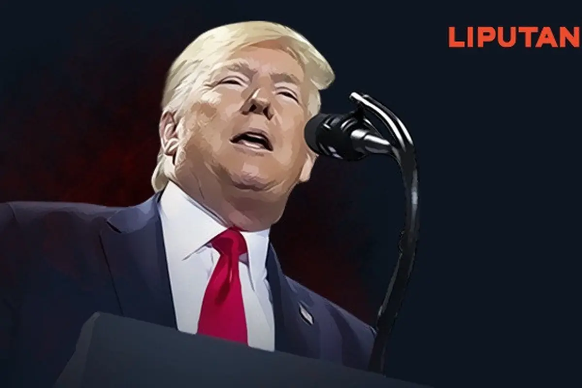 Banner Infografis Pemakzulan Donald Trump Berlanjut Pelengseran?