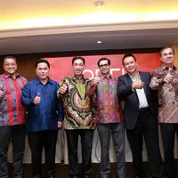 Tujuh perusahaan film Indonesia membentuk Asosiasi Perusahaan Film Indonesia (APFI) pada Senin (12/10) di Hotel Mulia, Senayan, Jaksel. (Galih W. Satria/Bintang.com)