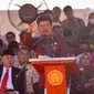 Menteri Pertanian Syahrul Yasin Limpo saat menghadiri Penas Tani XVI di Padang, Sabtu (10/6/2023). (Liputan6.com/ ist)