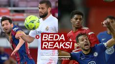 Berita video TikTok Bola.com kali ini memperlihatkan perbedaan reaksi saat menonton El Clasico dengan Manchester United kontra Chelsea yang berlangsung pada hari yang sama.