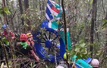 FOTO: Helikopter Hilang Kontak Ditemukan, 8 Korban Meninggal Dunia