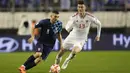 Luka Modric dkk gagal mengamankan lemparan ke dalam Connor Roberts dan Broadhead, yang masuk sebagai pemain pengganti, sukses menjebol gawang Kroasia di injury time babak kedua. (AP Photo/Darko Bandic)