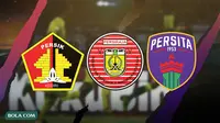 3 Klub Promosi Shopee Liga 1 2020: Persiraja Banda Aceh, Persik Kediri, Persita Tangerang. (Bola.com/Dody Iryawan)
