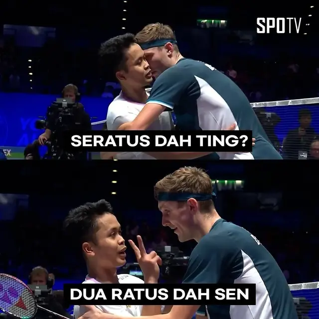 6 Meme Ginting dan Viktor Axelsen di Babak QF All England 2024 Ini Bikin Ngakak