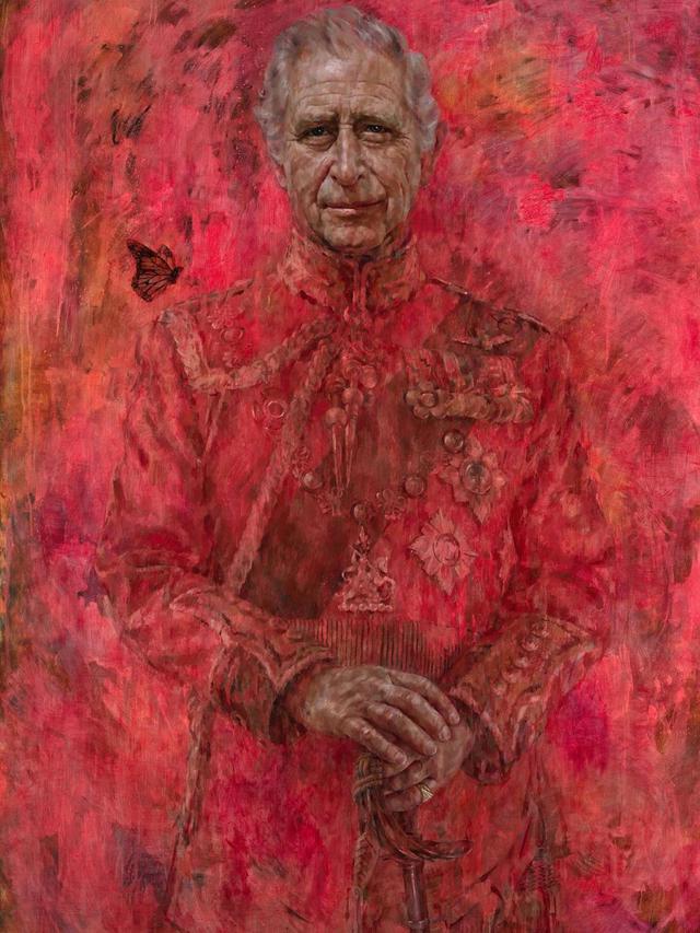 Lukisan Resmi Pertama Raja Charles III Tuai Protes, Warganet Soroti Warna Merah Darah