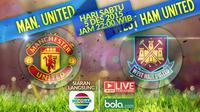 Manchester United vs west Ham United (Bola.com/Samsul Hadi)