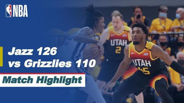 Berita video highlights game kelima babak awal wilayah barat NBA Playoffs 2021 antara Utah Jazz melawan Memphis Grizzlies yang berakhir dengan skor 126-110, Kamis (3/6/2021) pagi hari WIB.