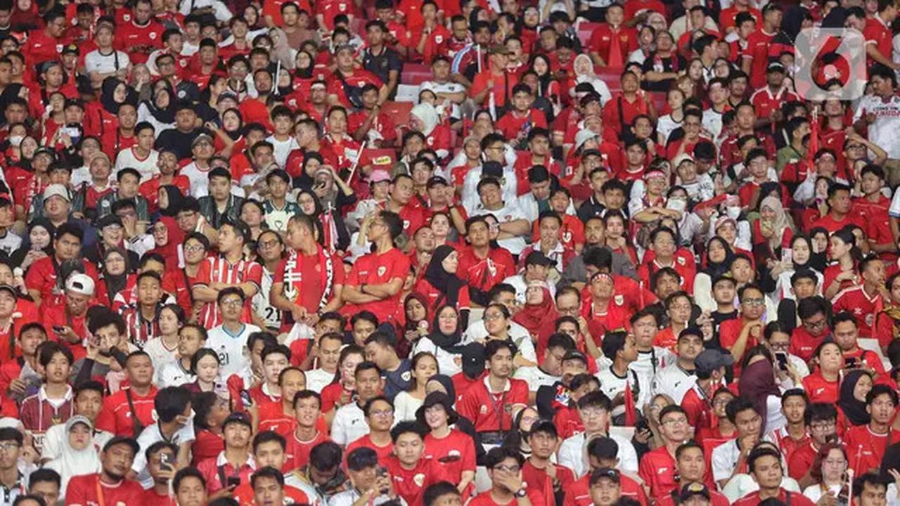 Dukung Timnas Indonesia, Puluhan Ribu Suporter Padati SUGBK