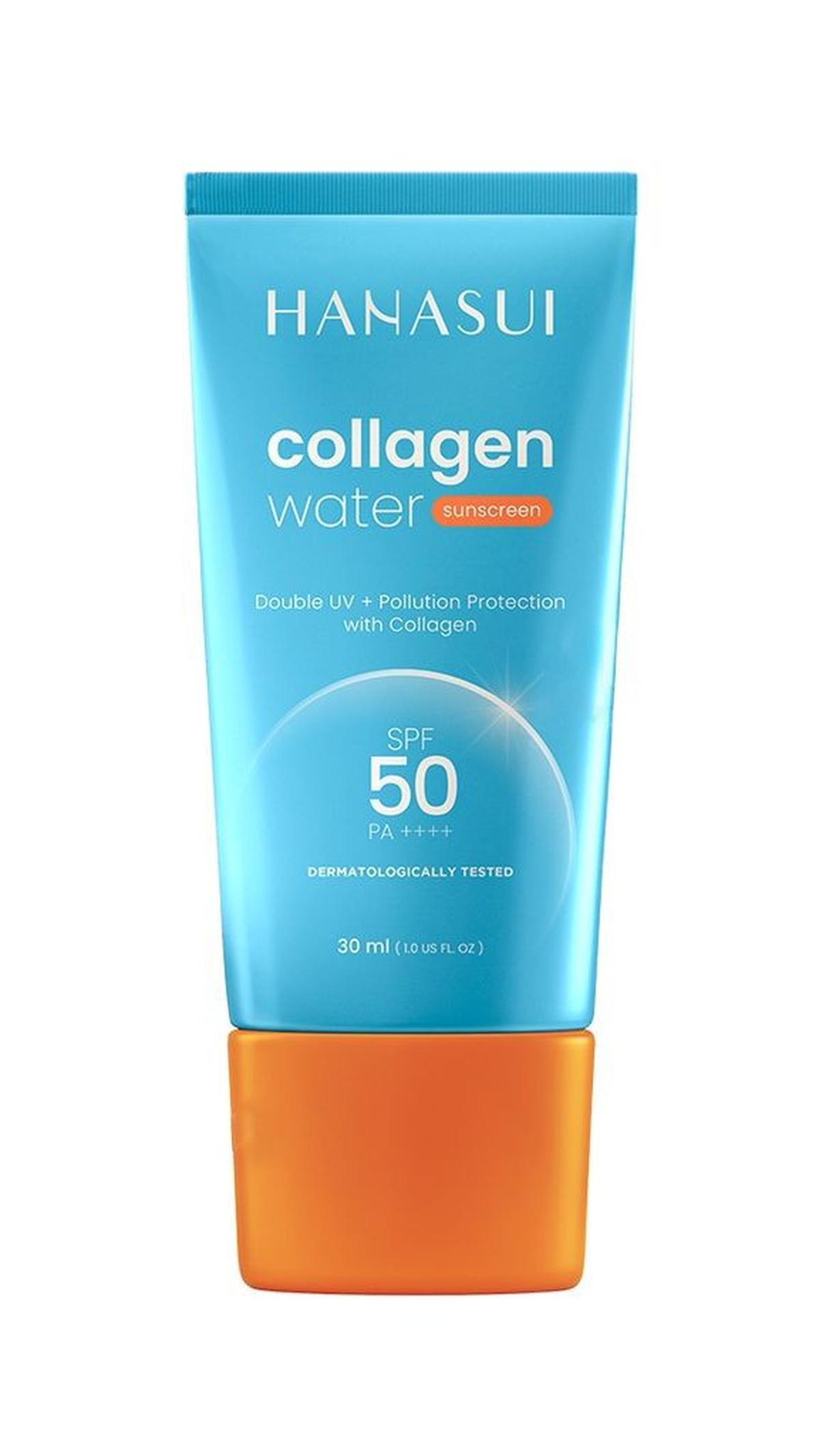 3. Hanasui Collagen Water Sunscreen SPF 50 PA++++<br>
