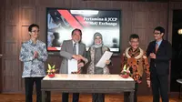 Memorandum of Understanding (MoU) Exchange “Collaboration in The Field of Capability Development & Technical Cooperation in The Energy Sector" antara PT Pertamina (Persero) dan Japan Cooperation Center For Petroleum & Sustainable Energy (JCCP).