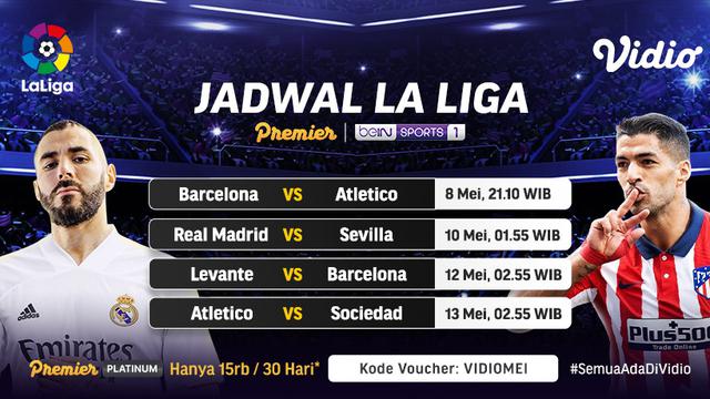 Streaming La Liga Spanyol Pekan Ke-35 di Vidio