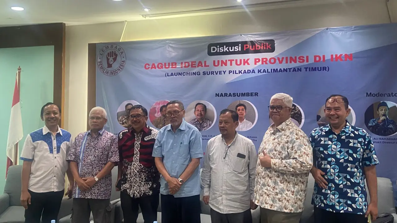 Diskusi Publik dengan tema 'Cagub Ideal untuk Provinsi Kaltim di IKN' yang berlangsung di Jakarta, Senin (12/8/2024) (Istimewa)