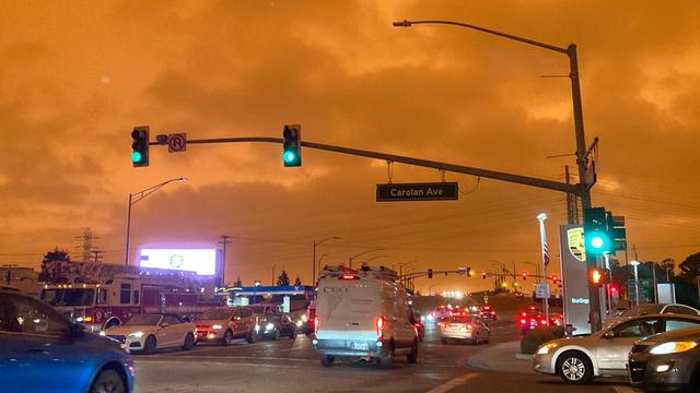 Kebakaran di California membuat Bay Area memerah seperti di Mars. (Tri Sulistyowati/California)