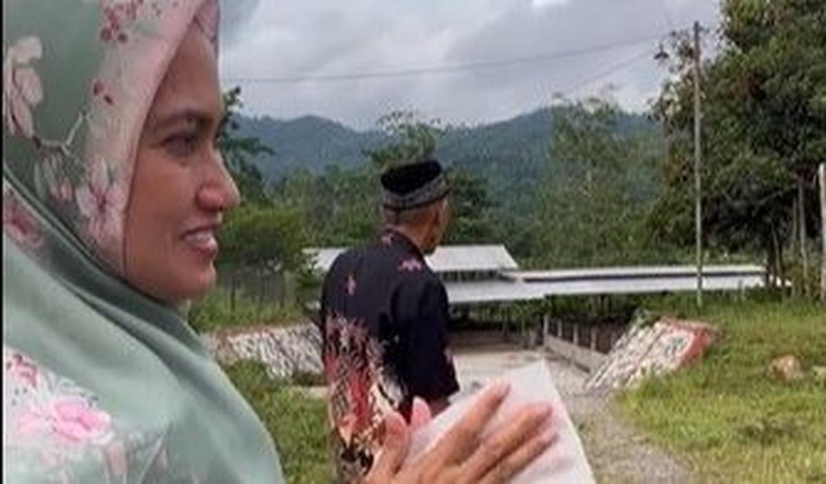 Terlihat puluhan ekor sapi berukuran cukup besar hidup di peternakan yang ada di area perkebunan tersebut.