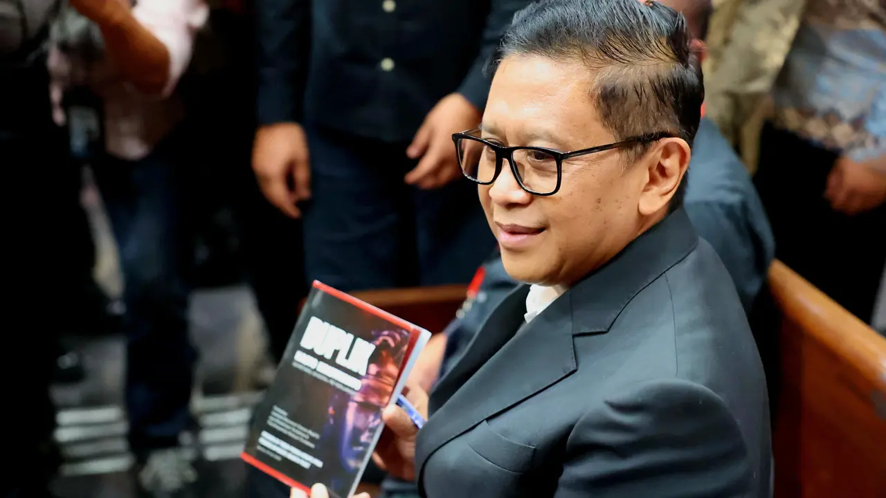 Sekretaris Jenderal PDI Perjuangan (PDIP) Hasto Kristiyanto di Pengadilan Tindak Pidana Korupsi Jakarta, Jumat (18/7/2024).